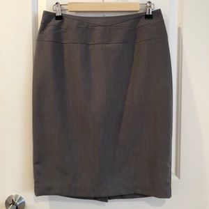 Gray Pencil Skirt